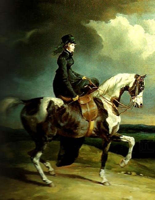 charles emile callande amazone sur un cheval pie china oil painting image